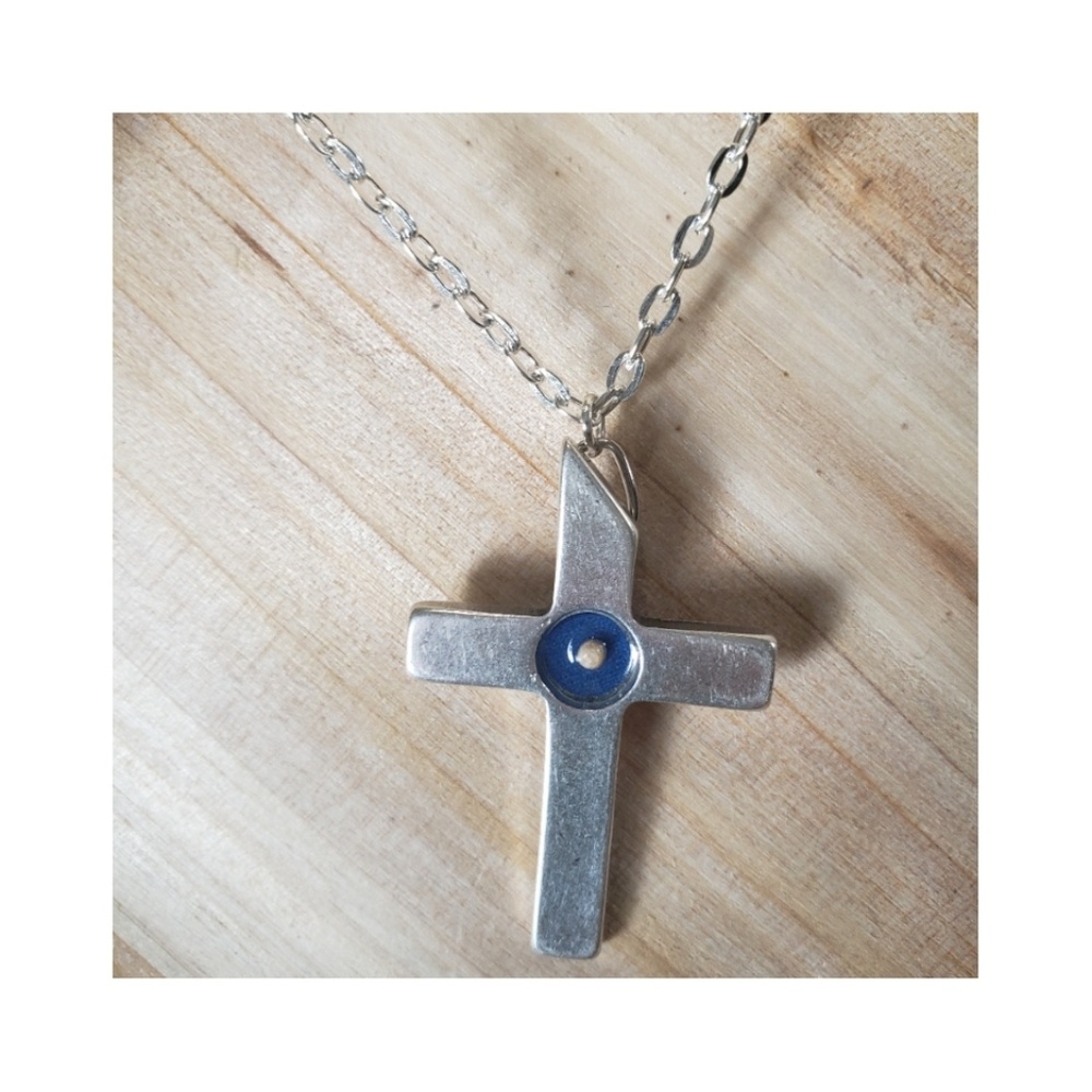 Mustard Seed Cross Necklace